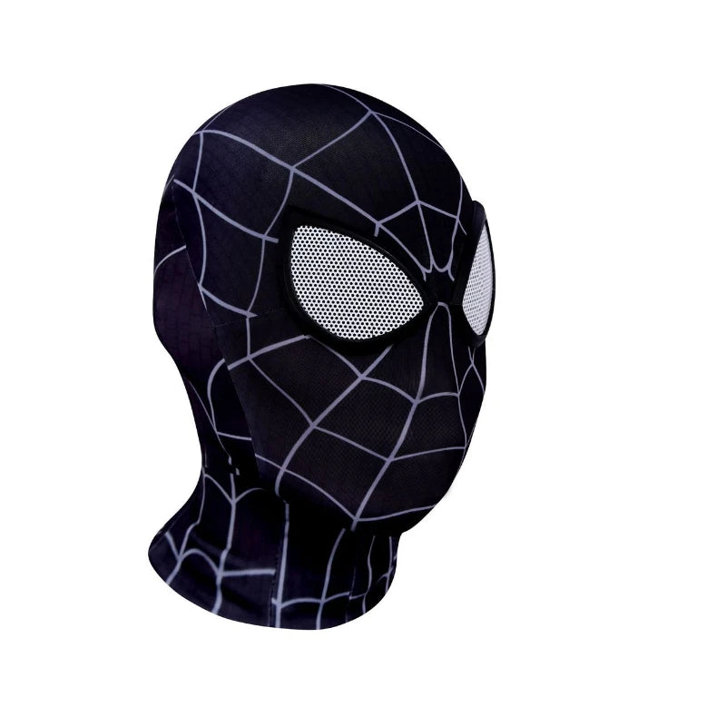 Good Quality Superhero Female Spider Man Cosplay Tight Jumpsuit Black Spider Sexy Cosplay Costume Halloween Party Costume Mask