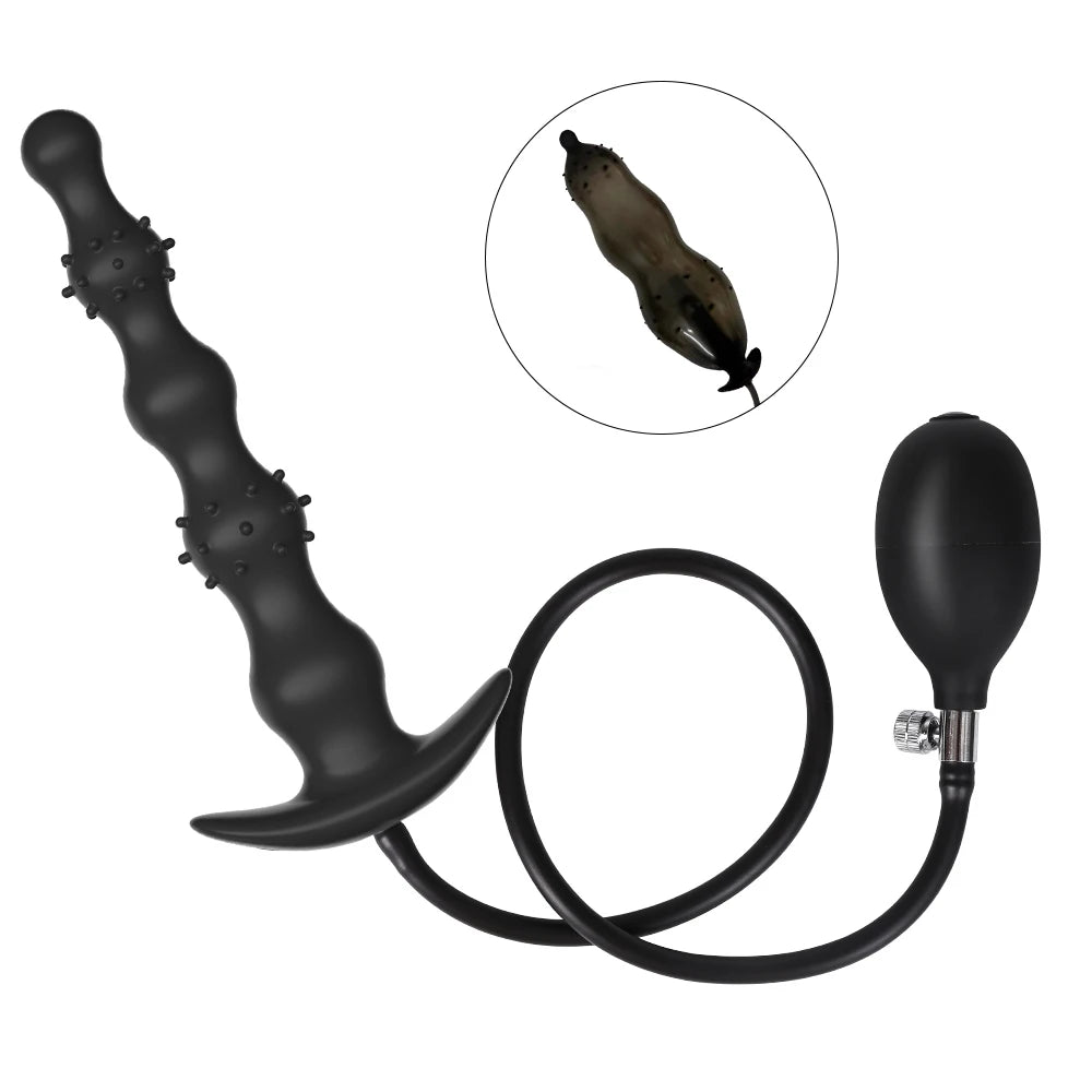 Inflatable Anal Plug Dilator Prostate Massager Buttplug Extra Large Inflat Dildo Anal Pump Adult Supplies Sex Toys For Women Men