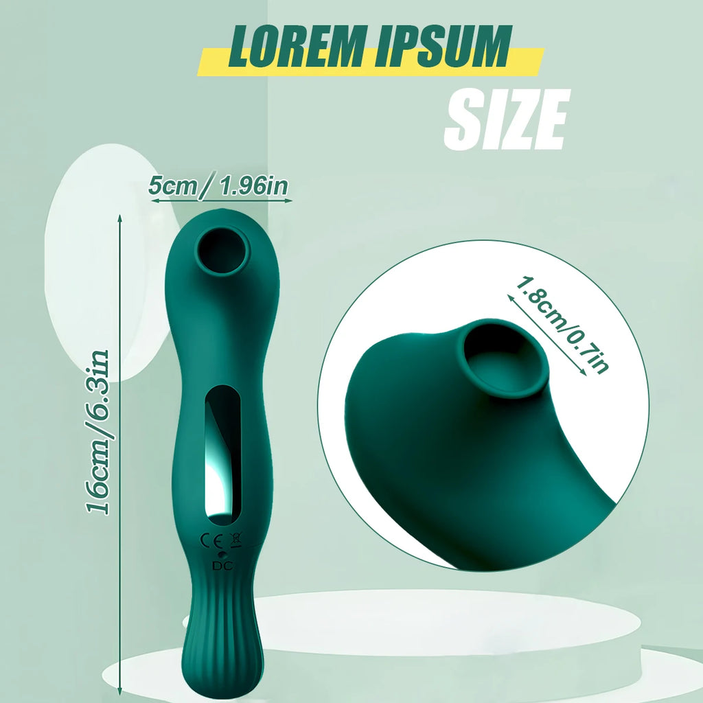 Vibrating Dildo 2 IN 1 Powerful Mode Female Sucking Vibrator Vagina Massager G-Spot Clitoris Nipple Stimulator Sex Toy for Women