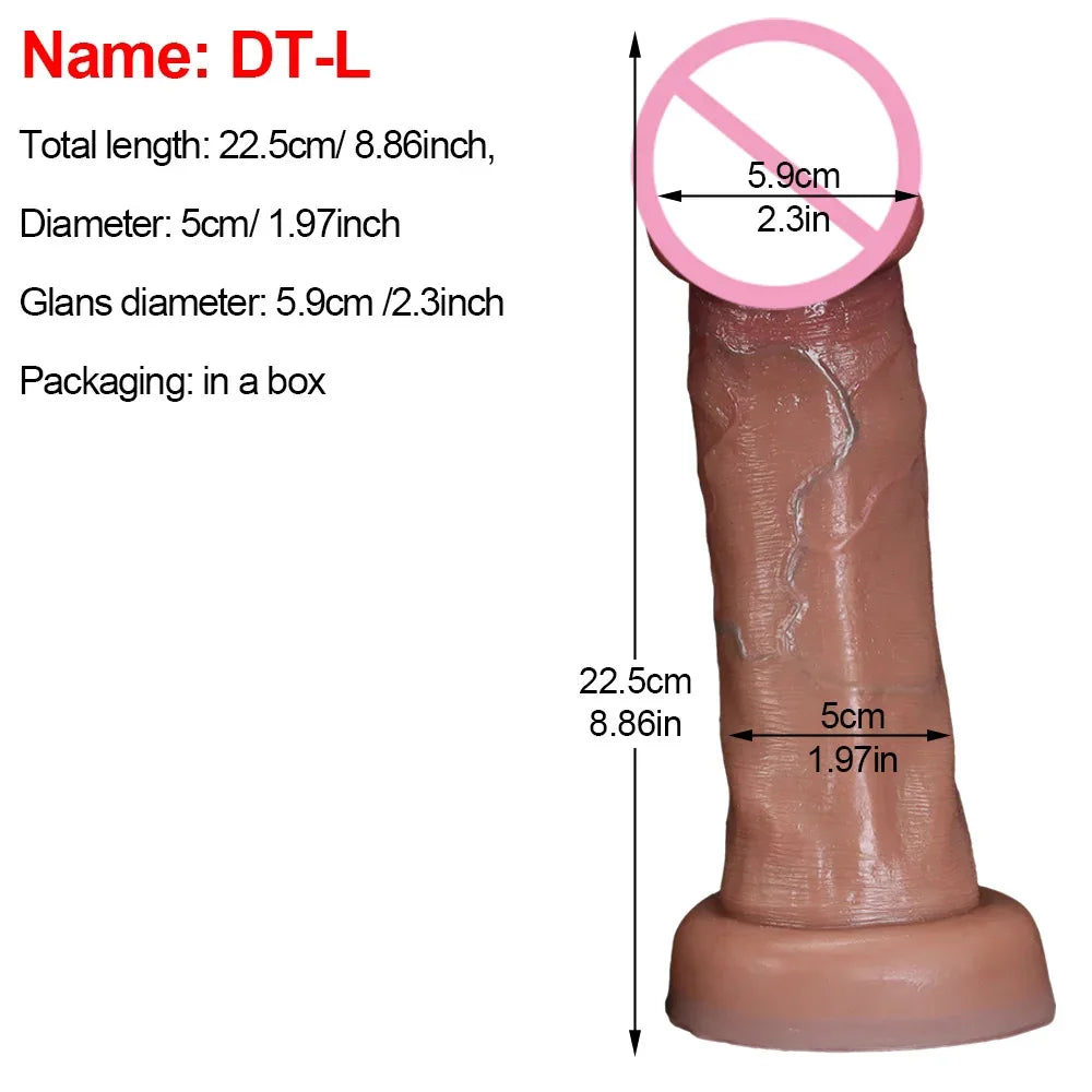 Big Glans Realistic Soft Dildo Cheap Small Penis Silicone Suction Cup Vibrator Dick Anal Butt Sex Toys Men Women Gay Huge Cock
