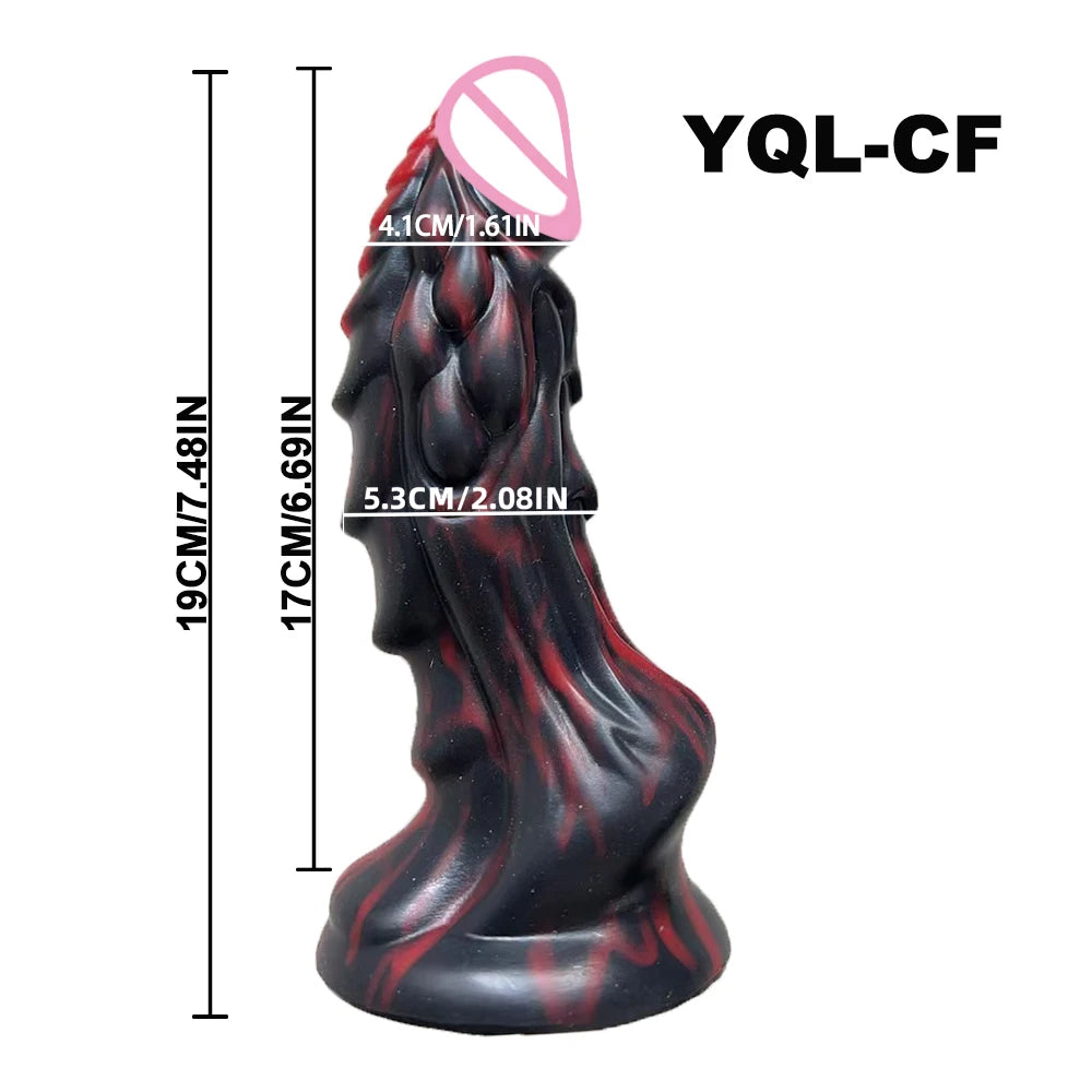 Huge Dragon Dildo Animal Ass Anal Plug Soft Silicone Monster Alien Penis Dildo Anal Dilator Male Female Adult Products Sex Toys