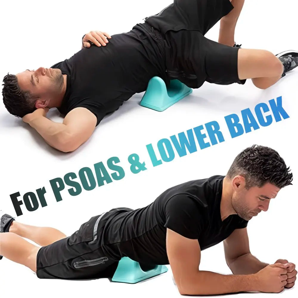 Deep Tissue Waist Muscle Relaxer Massager for Hip, Back and Psoas Training, Body Stretching with Ergonomic Design