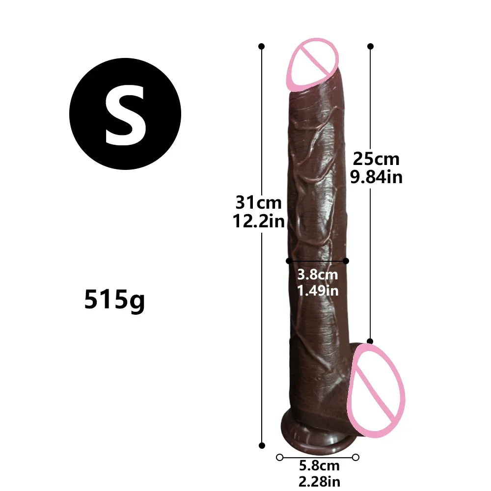 13.3in Super Long Penis Dildo Realistic Soft Dildo With Suction Cup Anal Sex Toys For Men Women Masturbator Huge Phallus