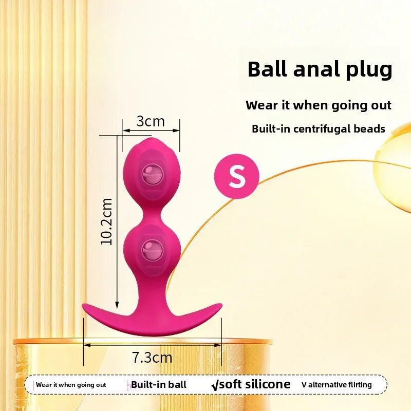 Ball-shaped Anal Plugs, Available Both Men Women When Worn Outside, Steel Ball Pullable Anal Plugs, Sex Products  Sex Toys