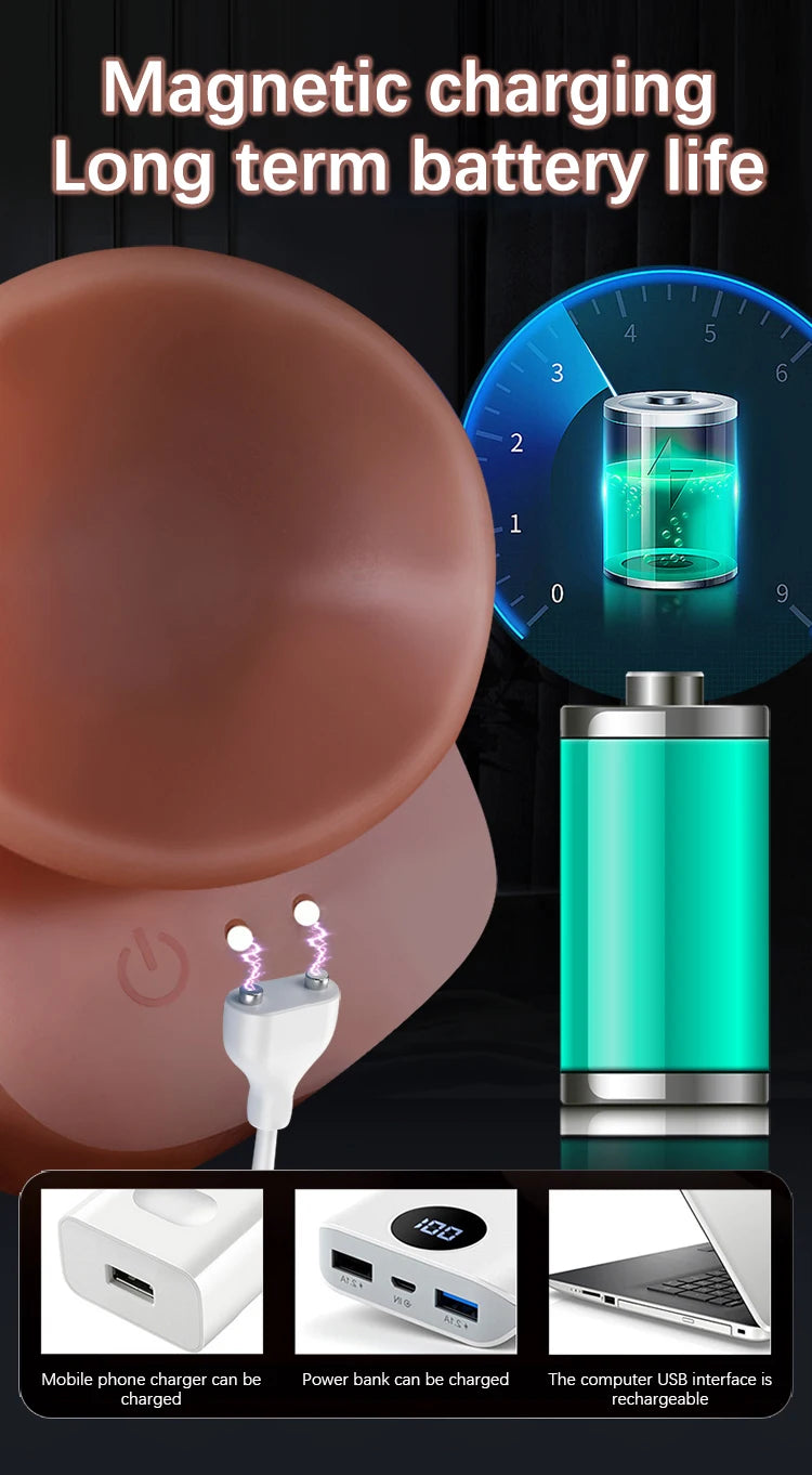 Realistic Dildo Vibrator Penis Telescopic Massager vibrating female Remote Control Masturbation Big Penis with Suction Cup