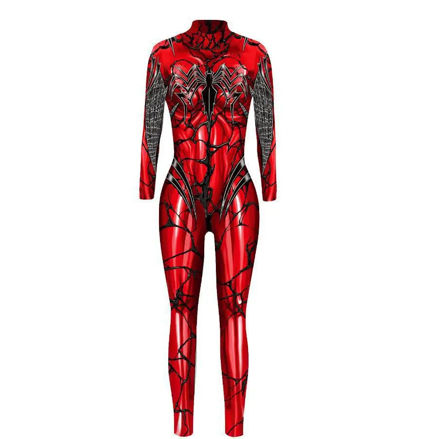 MINISO Sexy Spiderman Iron Man Gwen Stacy Bodysuit Cosplay Costume Women Jumpsuits Superhero Halloween Party Clothes