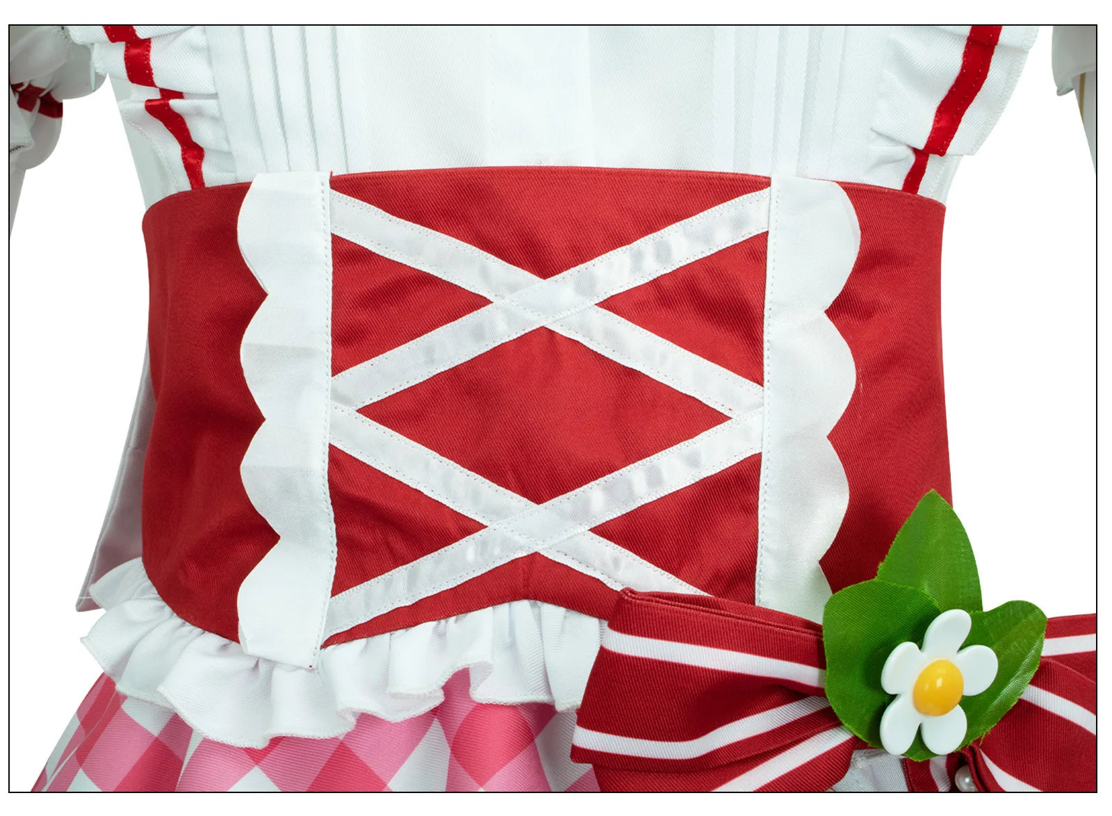 Miku Cosplay Strawberry Miku 15th Anniversary Cosplay Costume Wig Lovely Lolita Dress Women Halloween Uniform Party Fancy Dress