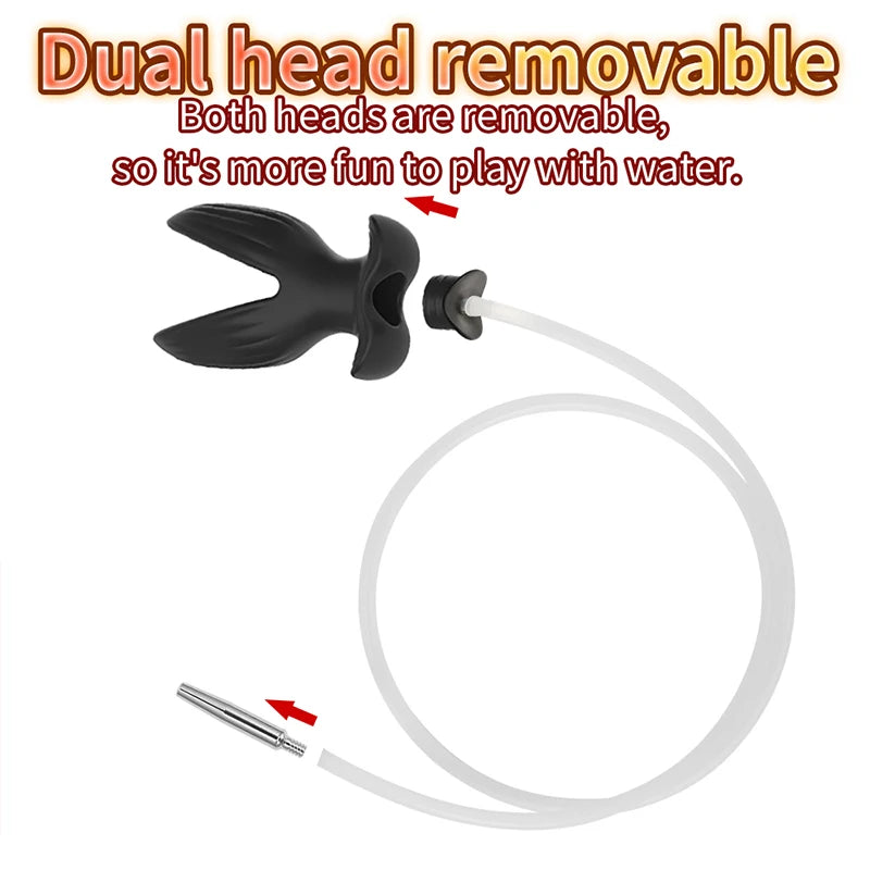 Male Hollow Butt Plug Piss Urinal Lock Flow Into Anal Plug Catheter Penis Plug Fetish Erotic Masturbation Sex Toys For Men Gay
