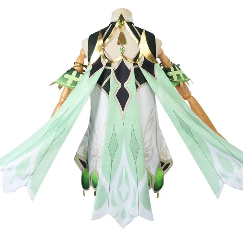 Nahida Cosplay Costume Lesser Lord Kusanali Full Set Dress Ears Wig Nahida outfits for Comic Con