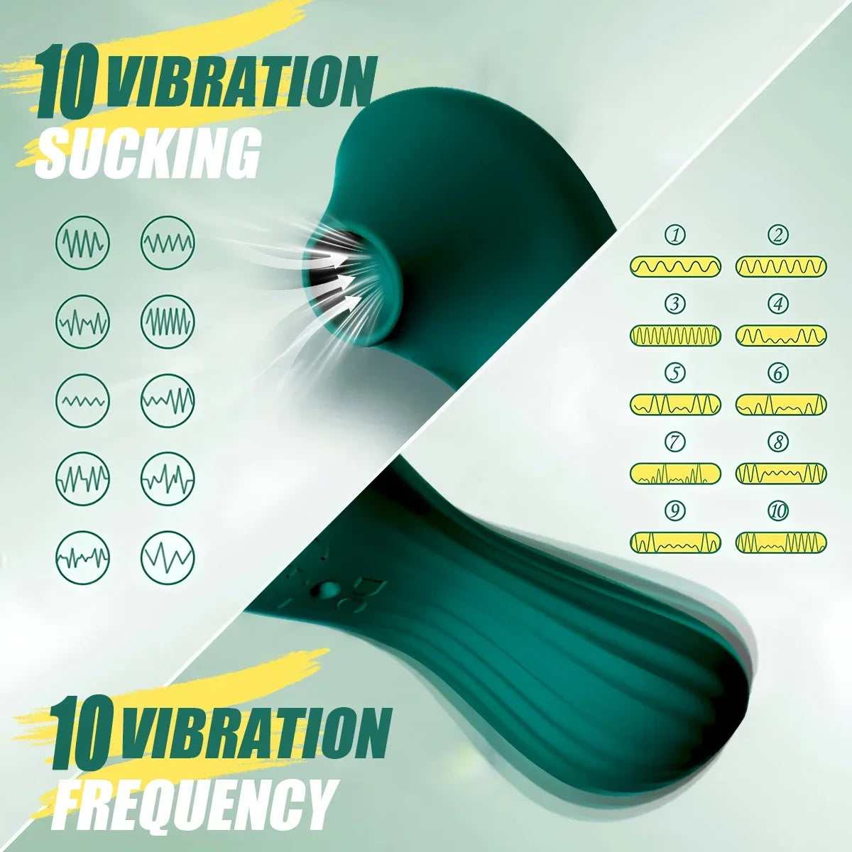Vibrating Dildo 2 IN 1 Powerful Mode Female Sucking Vibrator Vagina Massager G-Spot Clitoris Nipple Stimulator Sex Toy for Women