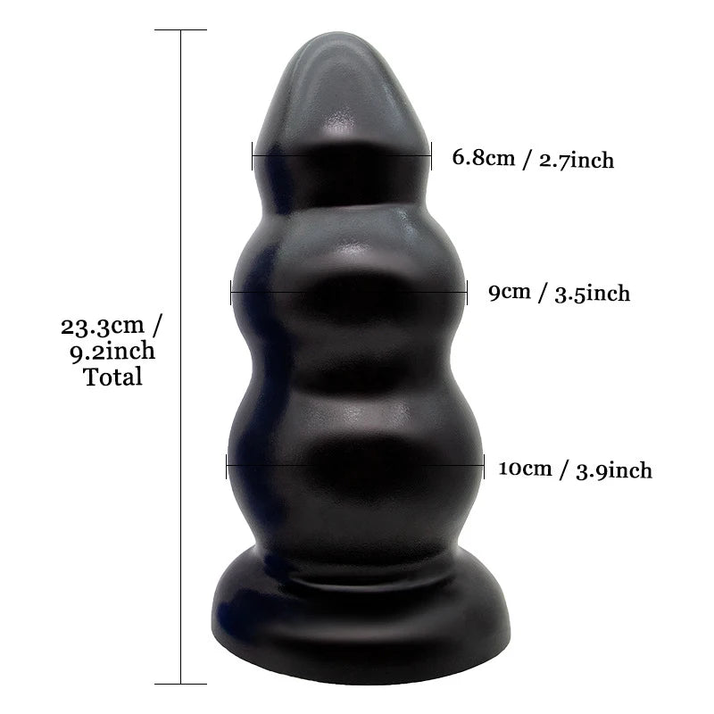 Giant Anal Dilator Pull Bead Black Dildo Male Prostate Stimulation Female Masturbation Vaginal and Anal Sex Toy Store
