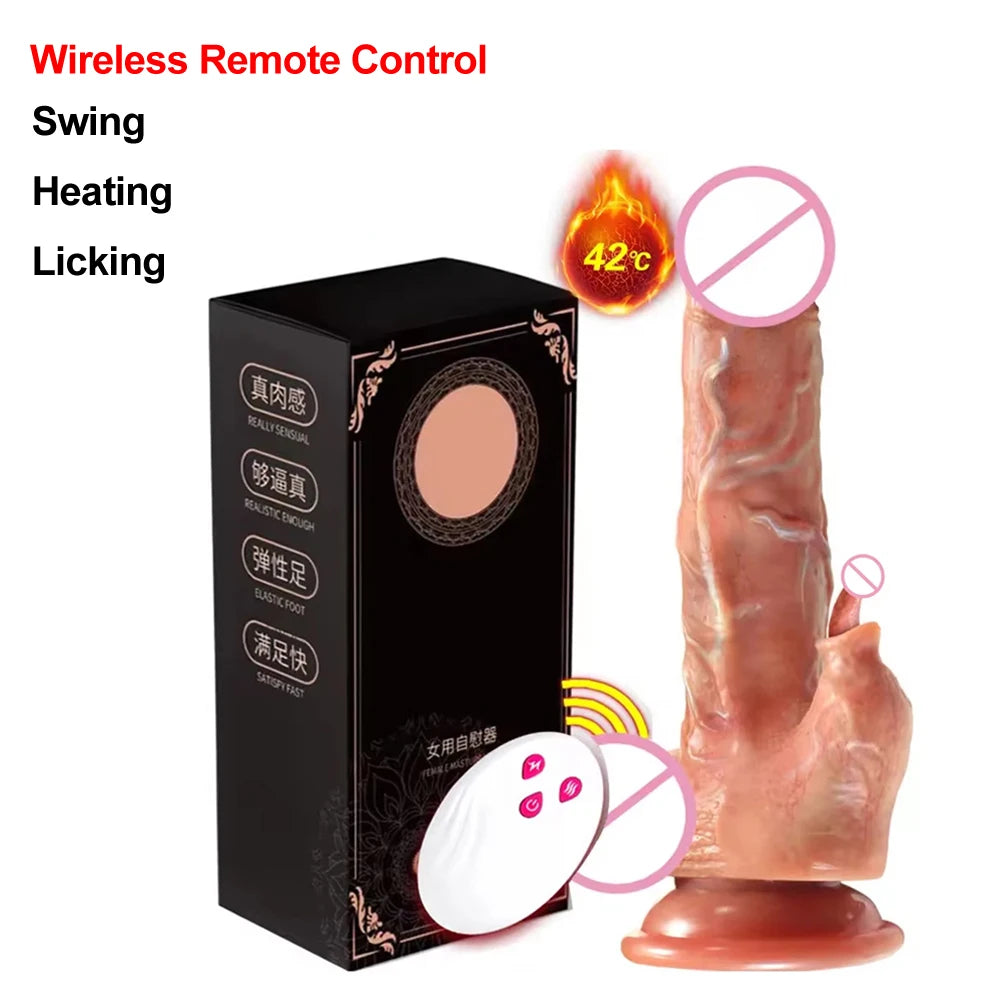 Male Penis Realistic Dildo Rotating Vibrating Man Cock Thrusting Sexy Shopping Penis Vibrator Adult Erotic Sexy Toy for Women