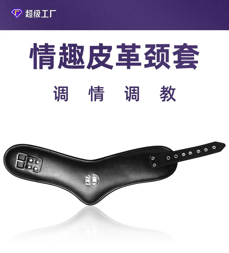 Necklace Fetishs Adult Games Role Play Sex Toys For Couples Sex Products Fantasy Fetish Bondage PU Leather Erotic Slave Collar