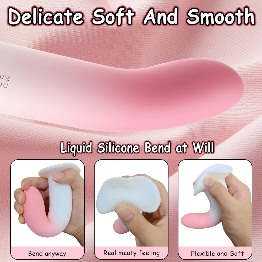 Big Dildo Vagina Clit G-Spot Massager For Lesbian Soft Silicone Anal Plug Dilatancy Erotic Toys Sex Toy for Women Men Couples