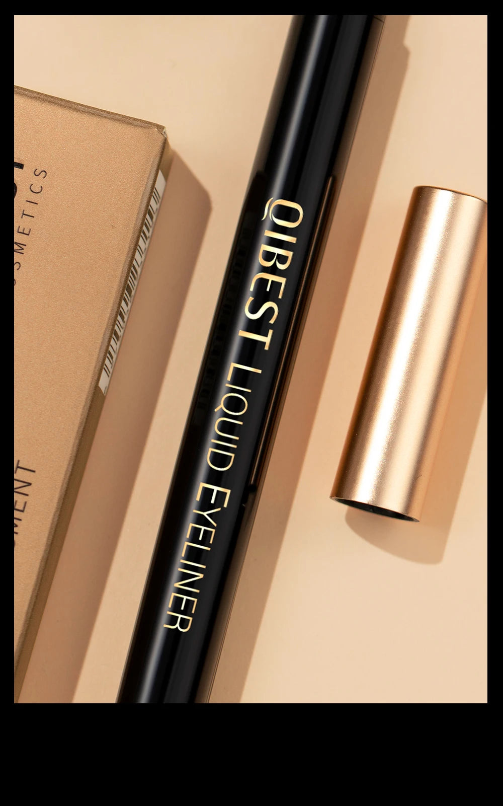 QIBEST Waterproof Black Eyeliner Matte Long Lasting Liquid Eyeline Makeup High Pigment No Smudge Eyeliner Pen Cosmetic Tools