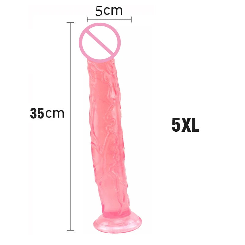 New Realistic Dildos Erotic Jelly Dildo Artificial Penis G-spot Simulation Large penis Anus Anal plug Female penis masturbation