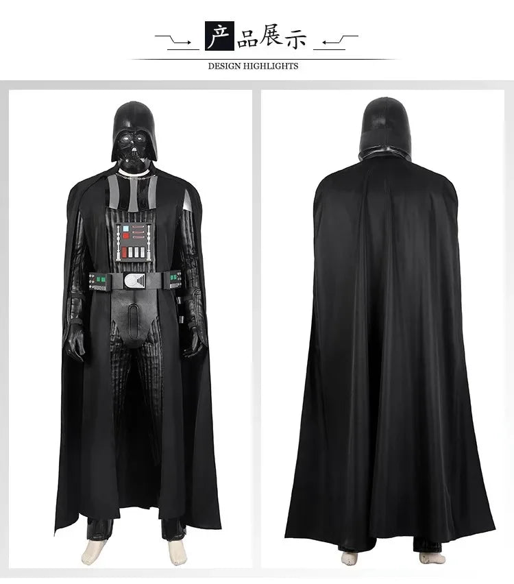 Darth Vader Cosplay Anakin Skywalkerv Costume Full Set Uniform Props Accessories Halloween Carnival Party
