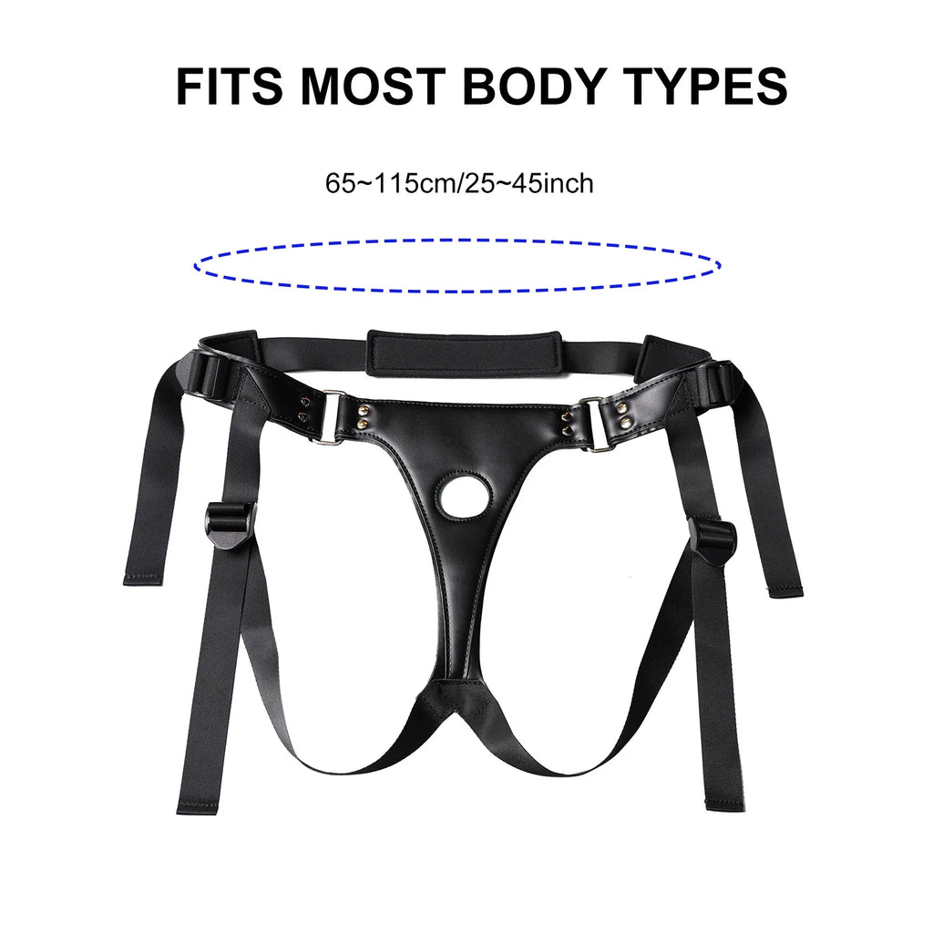 GAIWU 6 Inch & 4 Inch Strap On Double Sided Dildo 10 Strong Vibrating Anal Clitoral G Spot Vibrator Pegging & Lesbian Sex Toys