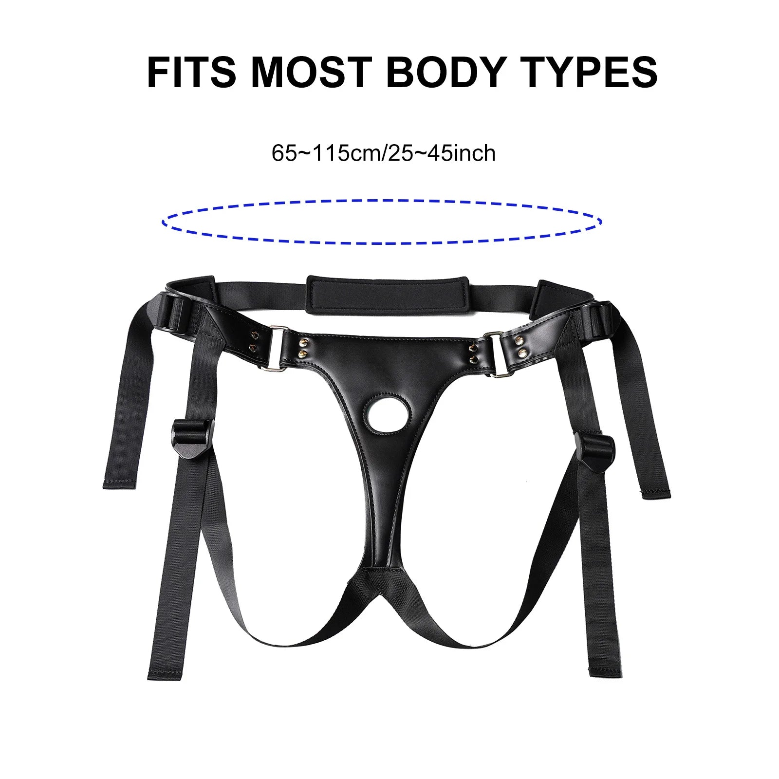 GAIWU 6 Inch & 4 Inch Strap On Double Sided Dildo 10 Strong Vibrating Anal Clitoral G Spot Vibrator Pegging & Lesbian Sex Toys