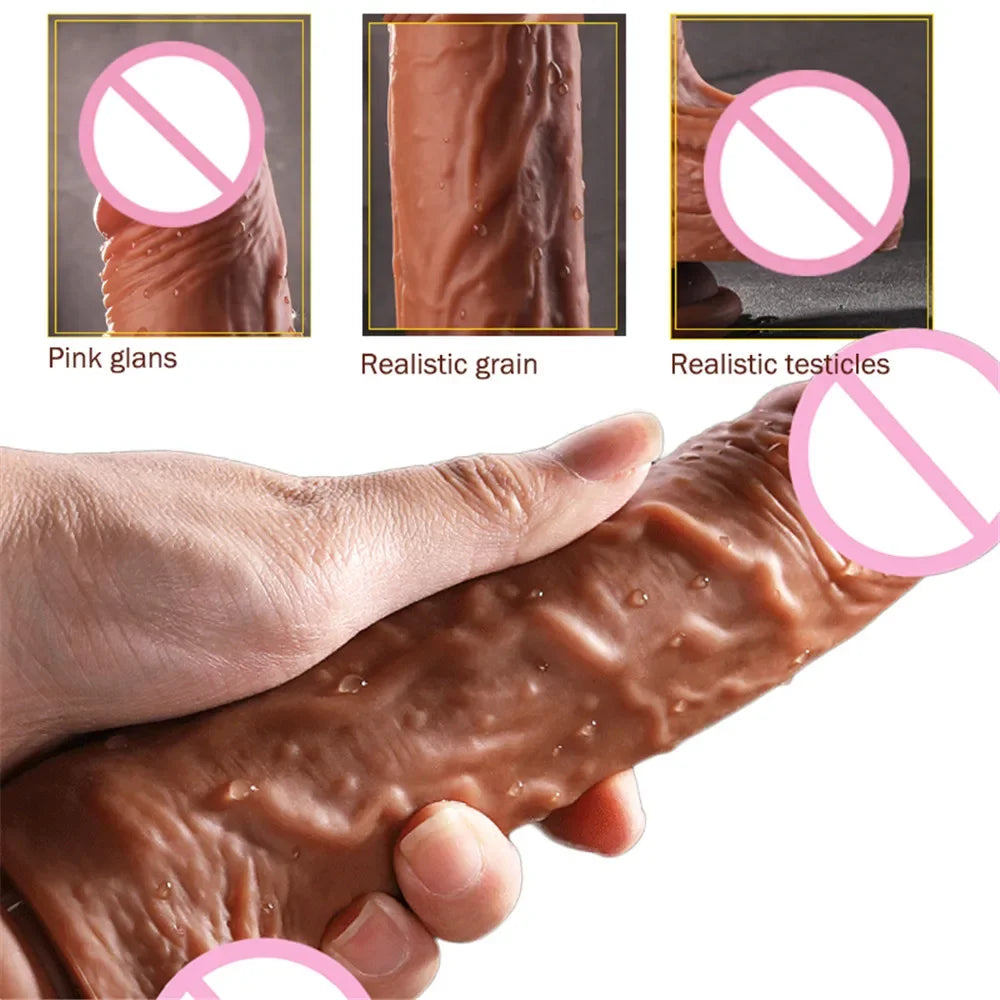 Realistic Dildo Vibrator for Women Sex Toys Heating Big Cock Remote Control Penis Telescopic Vibrators Female Stimulator Machine