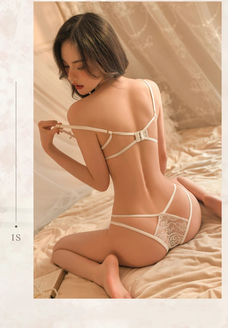 Erotic Crotchless Lingerie Woman Sex Play Toys For Bed Hollow Teddies Bodysuit Porn Babydoll Sexy Costumes Suitability Couples