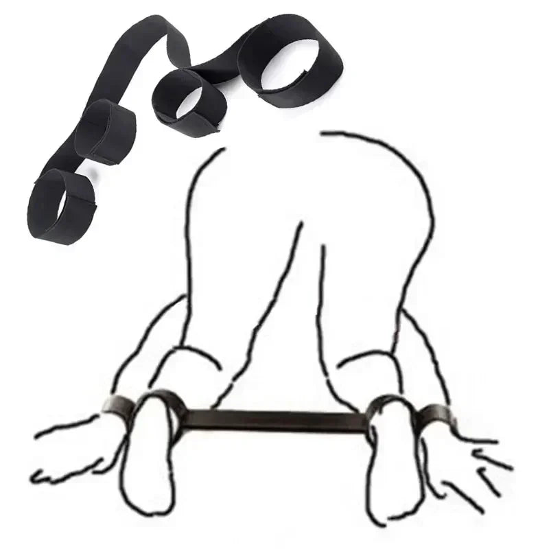 Adult Game Sexy Toys For Men Women BDSM Bondage Adjustable Handcuffs Ankle Straps Fetish No Vibrator Erotic Sex Shop 18+