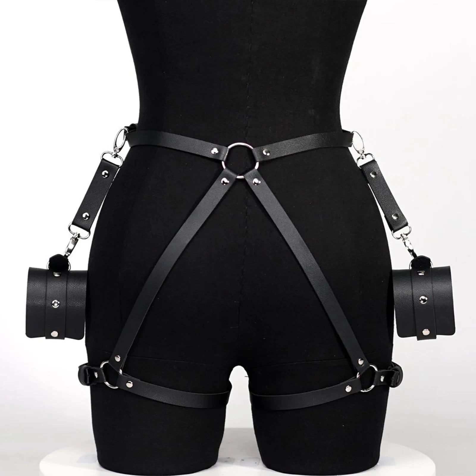 Handcuffs Sex Toys Games For Couples Leather BDSM Kit Body Harness Cuffs Bondage Straps Erotic Adult Sex Toys for Party Sexy