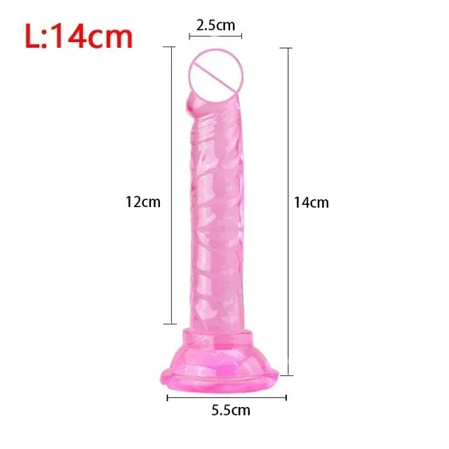 Big Dildo 19-26CM Adult Sex Products No Vibrator Soft Big Dildo Sexy Toys Anal Plug Women Sex Toy Penis Suction Cup Buttplug