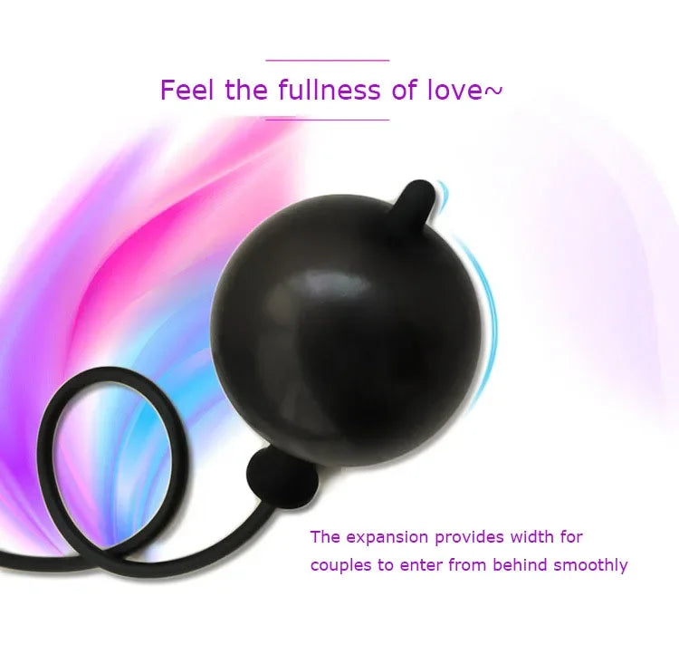 Inflatable Anal Dildo Plug Expandable Butt Plug with Pump Sex Toys for Women Men Anal Dilator Massager Adult Products Silicone