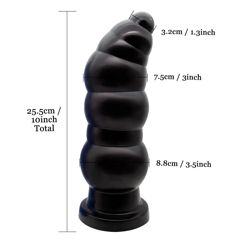 Giant Anal Dilator Pull Bead Black Dildo Male Prostate Stimulation Female Masturbation Vaginal and Anal Sex Toy Store
