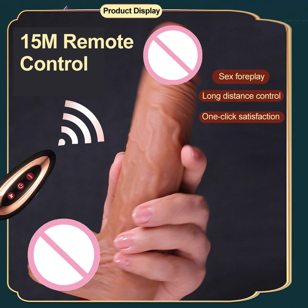 Male Penis Realistic Dildo Rotating Vibrating Man Cock Thrusting Sexy Shopping Penis Vibrator Adult Erotic Sexy Toy for Women
