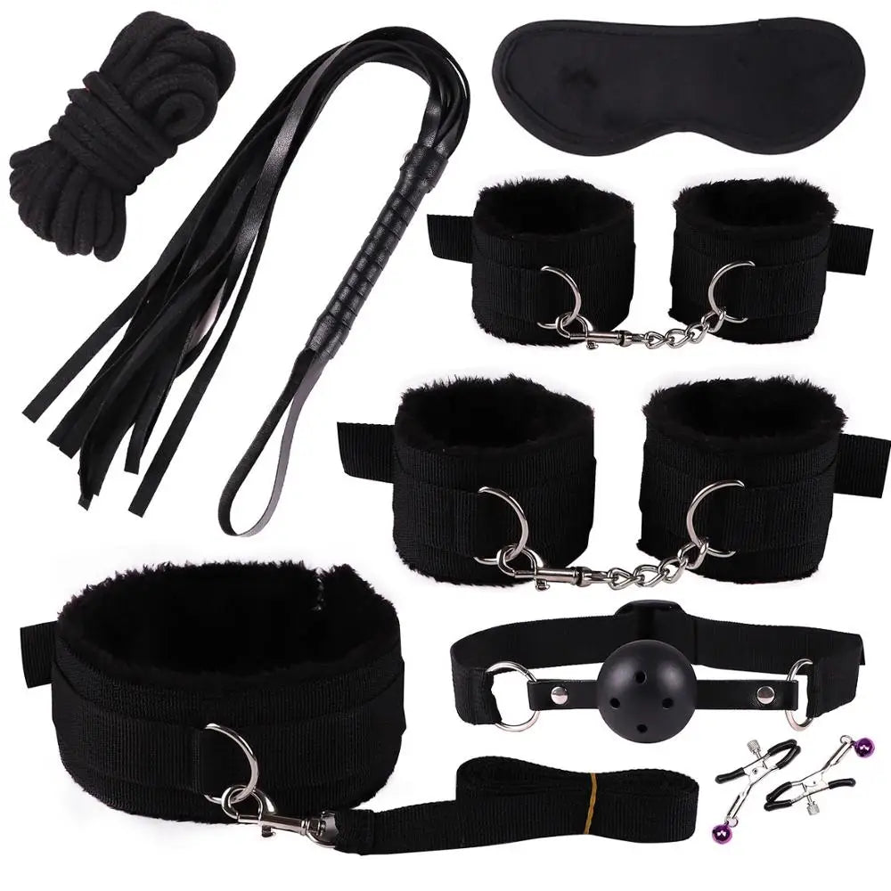 Vibrators sexy toys for women couples adult 18 Handcuffs erotic accessories bondage gear Mask anal plug penis ring dildo sex kit