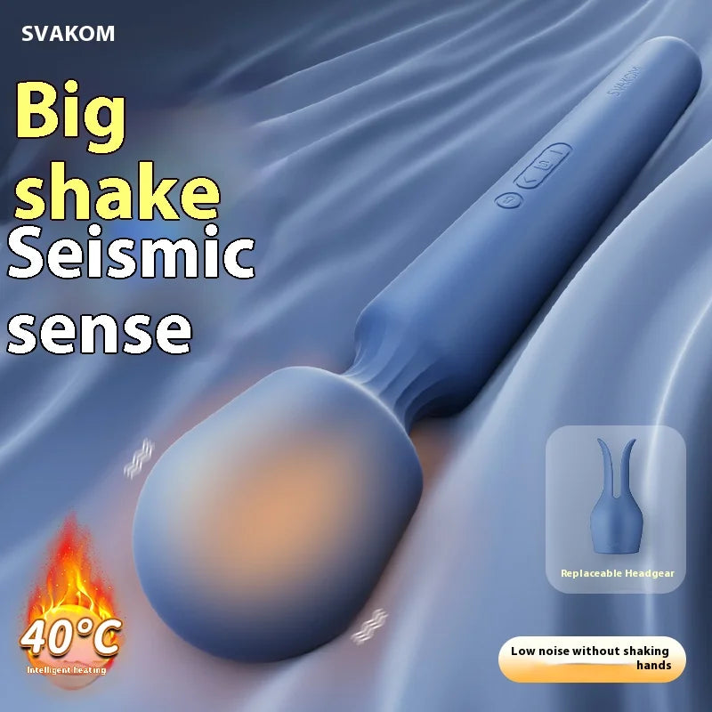Big AV stick female clitoral stimulation orgasm silicone massage stick super power intelligent heating large vibrator Magic wand