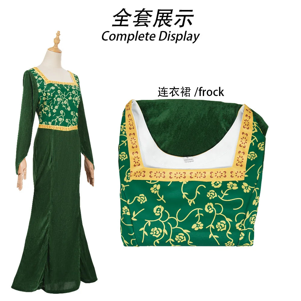 Lord Farquaad Cosplay Costume Fiona Princess Dress discovered prince Mens Costume Shrek Full Set Halloween Carnival Outfit