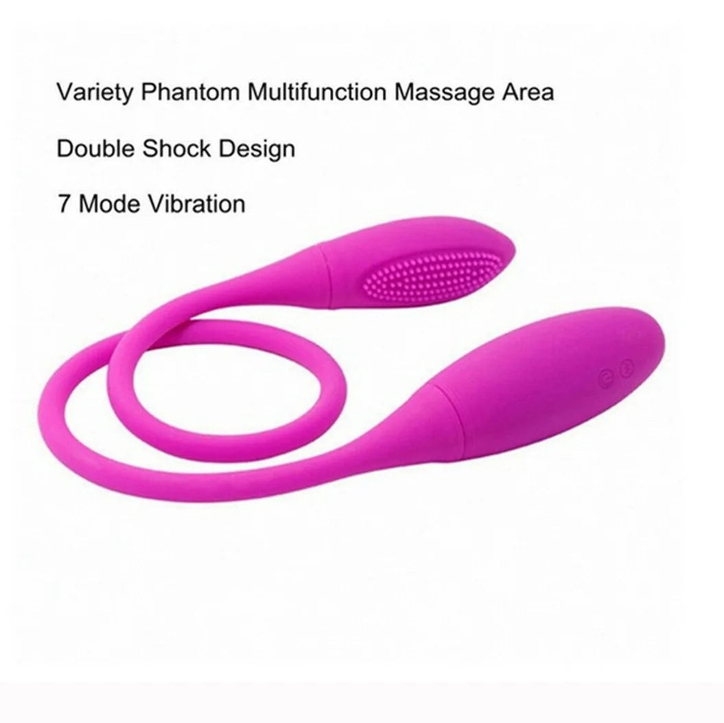 Couple Vibrator Sex Toy Dual Head Lesbian Vagina Stimulator Adult BDSM Erotic Game Jump Egg Bullet Dildo Vibrator Anal Butt Plug