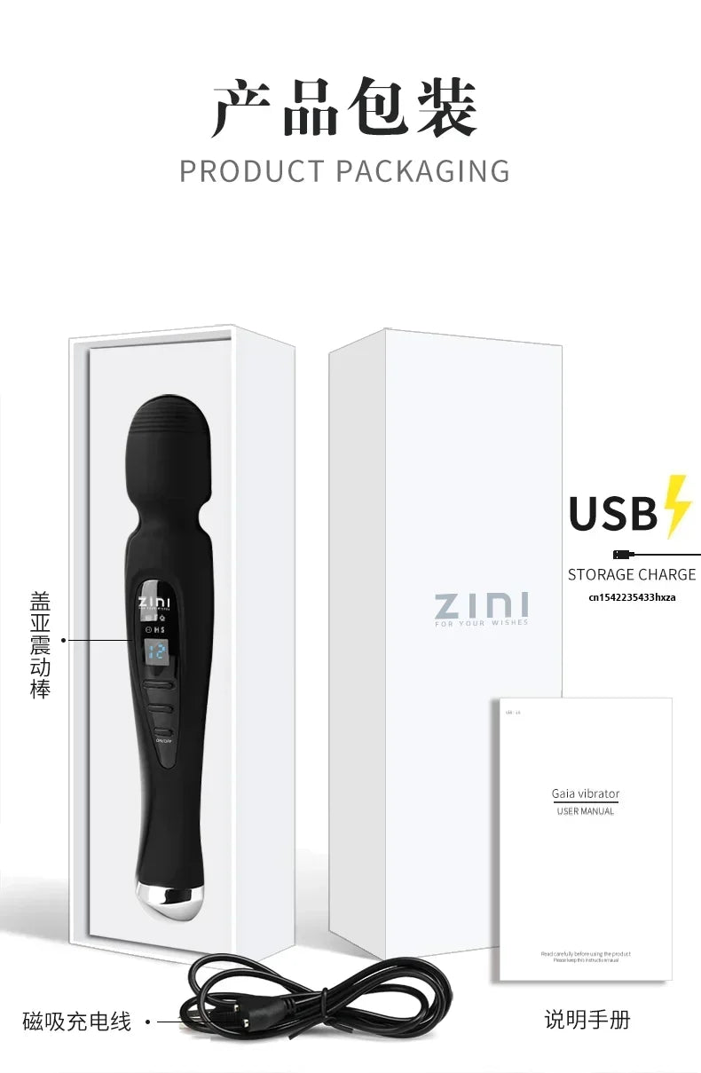 Powerful Clitoris Vibrators Sex Toy Magic Wand Vibrator Dildo Sex Machine Adult  Products Juguetes Sexuales Masturbation SM Gift