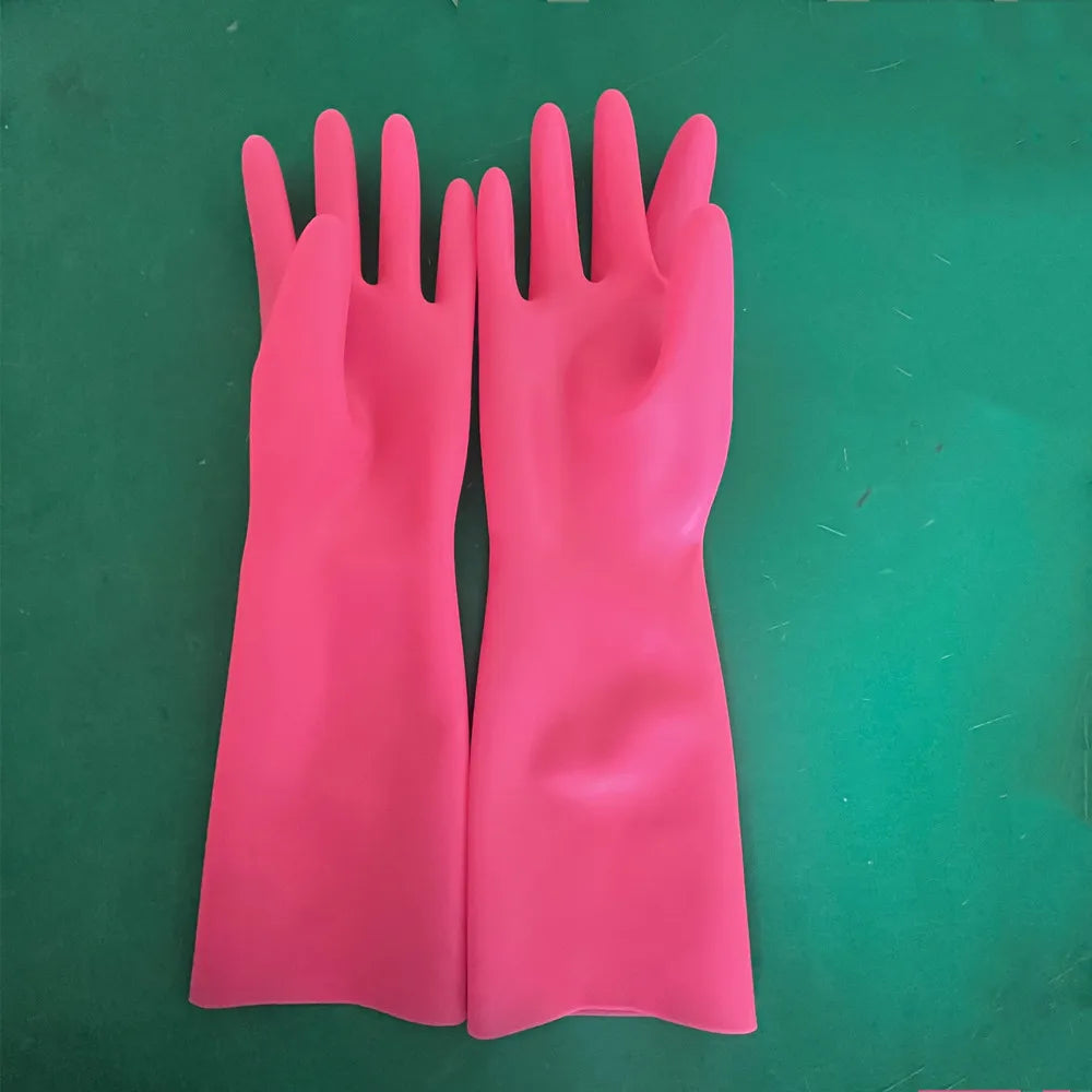 Chlorated Unisex Short Latex Gloves Mittens Fetish Slim Finger Wrist Length Seamless 3D