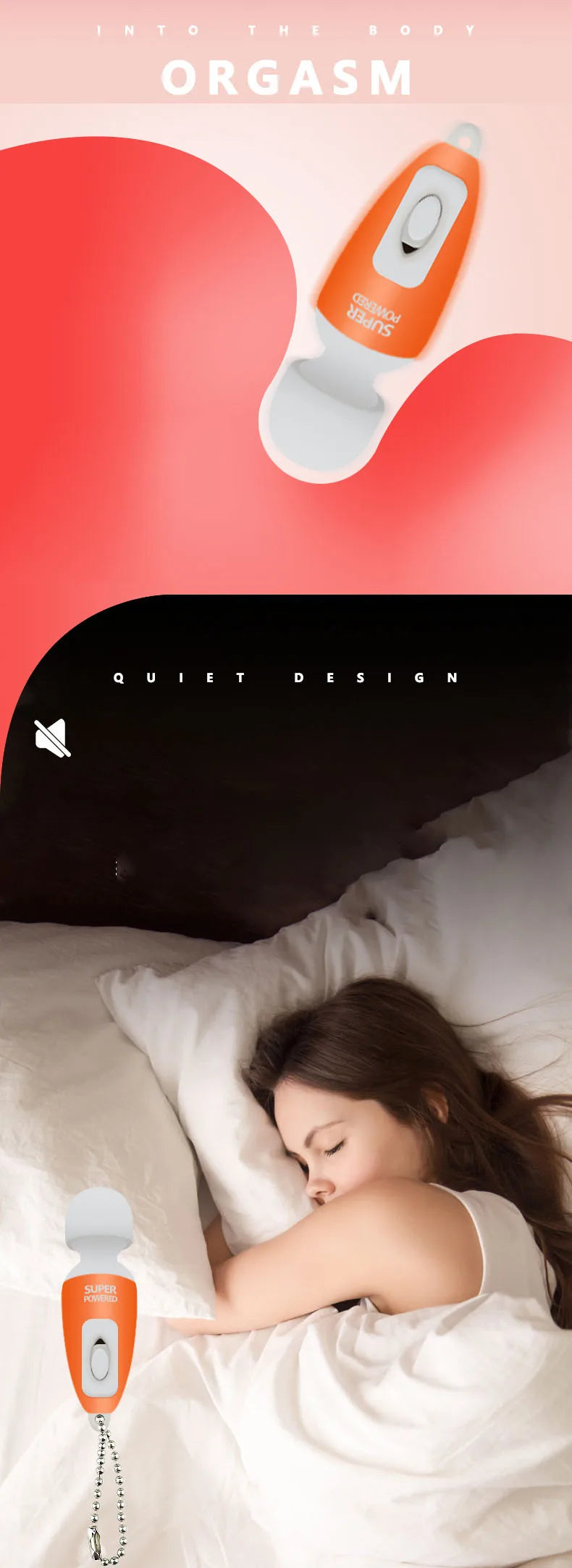 CLITORIS Vibrator Plug Erotic Secret Sex Toy for Women MINI AV Vibrating Massage Adult Toy Intense Intimate Ultimate Pleasure