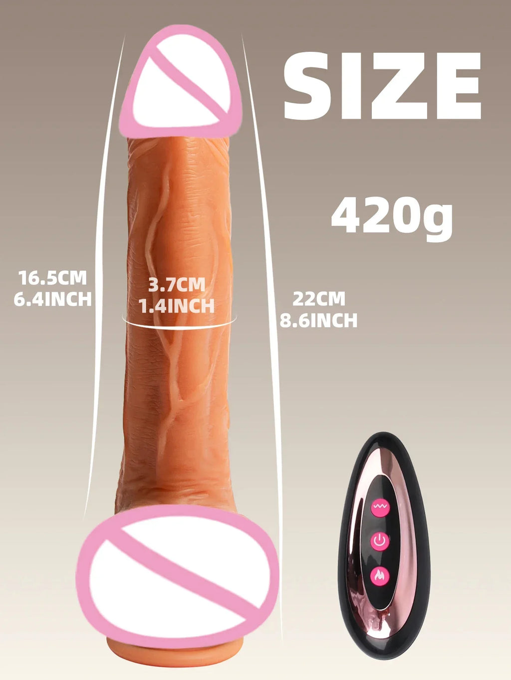 Women Automatic Telescopic Sex Toys Large Realistic Penis Huge Dildo Vibrator Super Big Dick Fake Cock 14.5 inch Long Dildos