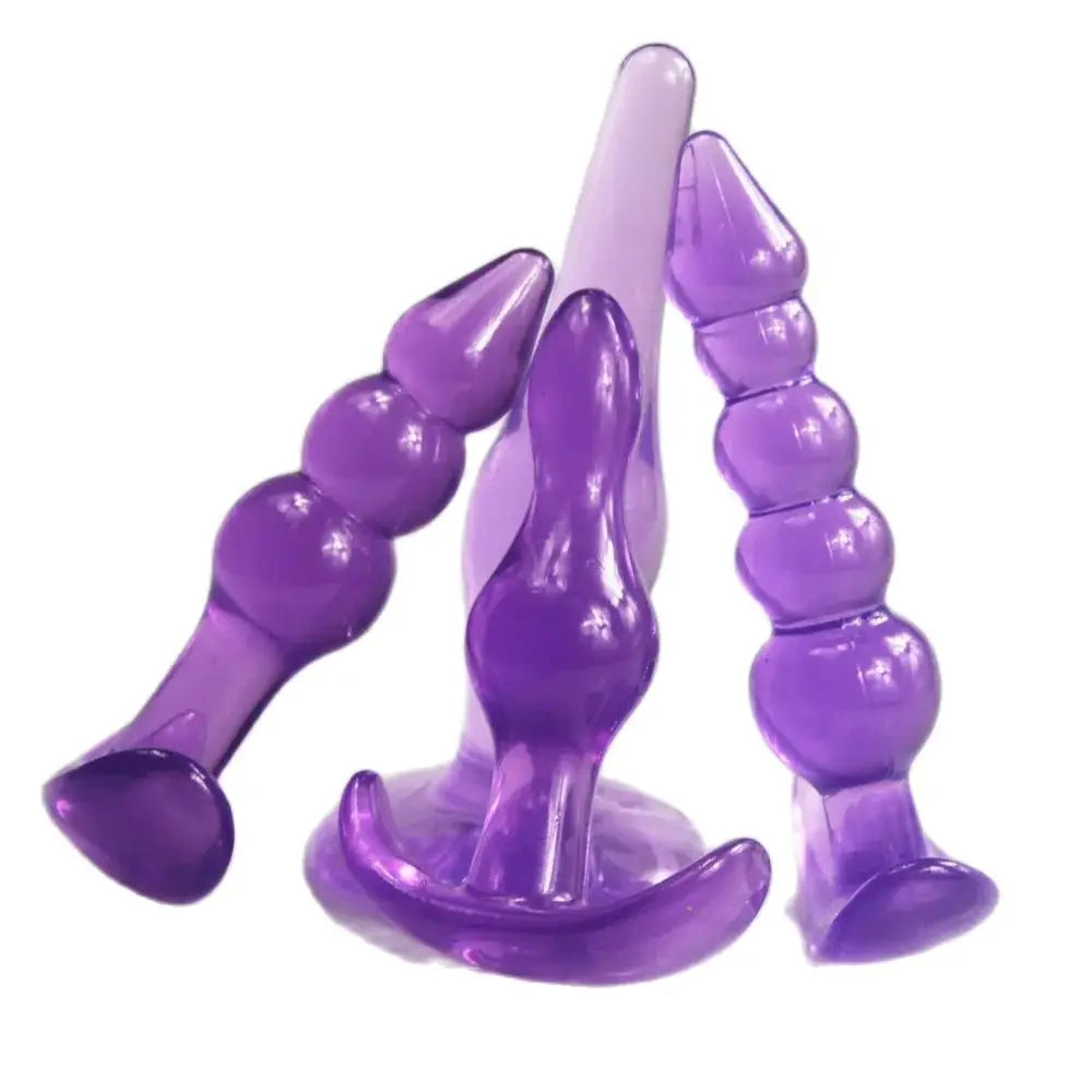 4pcs/lots butt plugs Bubbles Beginner Anal Plug Sex Toys for Men Women backyard anus stopper Plug Waterproof Body Massager