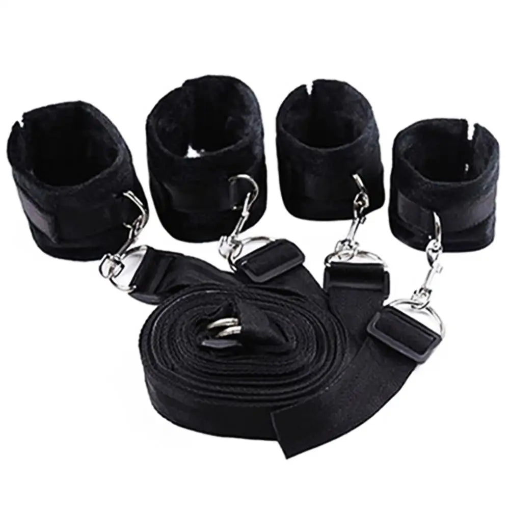 Sex Toys Bandage SM Restraint Bed Bondage Handcuffs Ankle Cuffs Adult Games Set Erotic Accessories Sex Toys for Women Men Couple