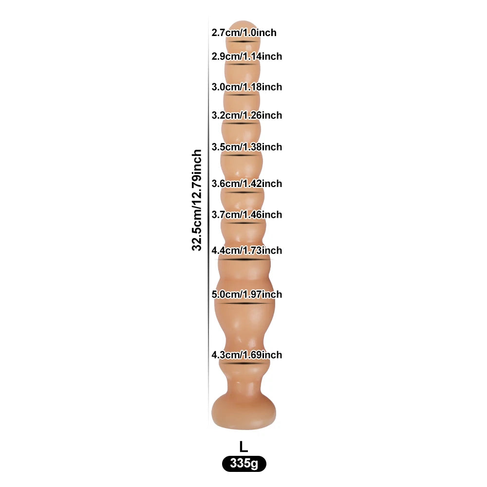Long Anal Beads Plug With Suction Cup Anus Backyard Anal Balls Prostata Massage Butt Plug Erotics Adults Sex Toys For Women Men