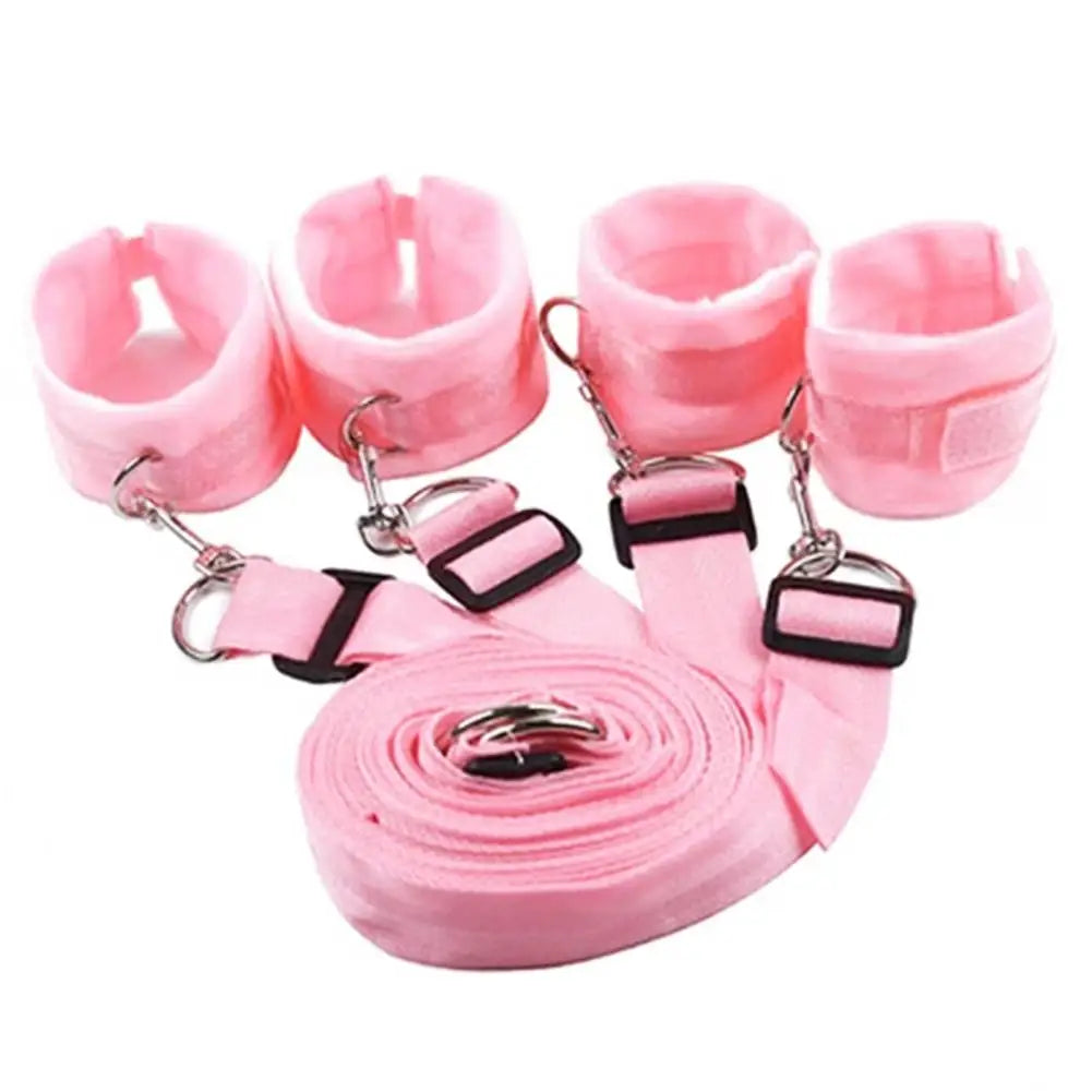 Sex Toys Bandage SM Restraint Bed Bondage Handcuffs Ankle Cuffs Adult Games Set Erotic Accessories Sex Toys for Women Men Couple