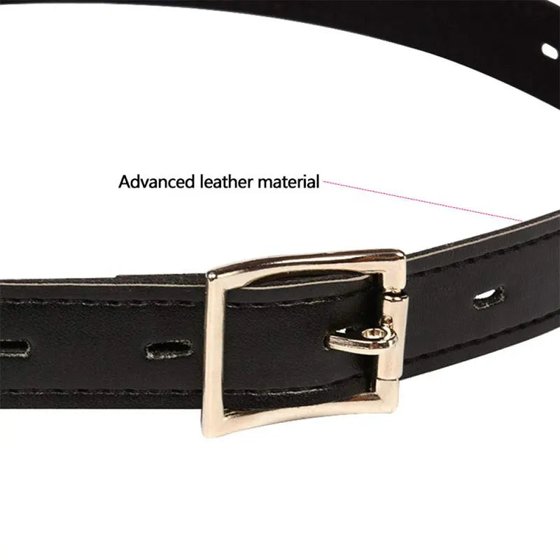 7PCS/Set Sexy Women Bdsm Adjustable Leather Fetish Restraints Bondage Belt Harness Strap Bondage Rope Adult Sex Toys For Couples