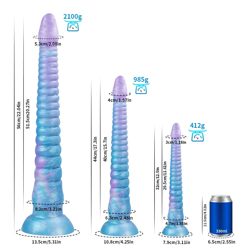 New Huge Luminous Octopus Tentacle Dildo Soft Silicone Monster Animal Penis Big Dick Anal Plug Vaginal Anus Masturbation G Spot