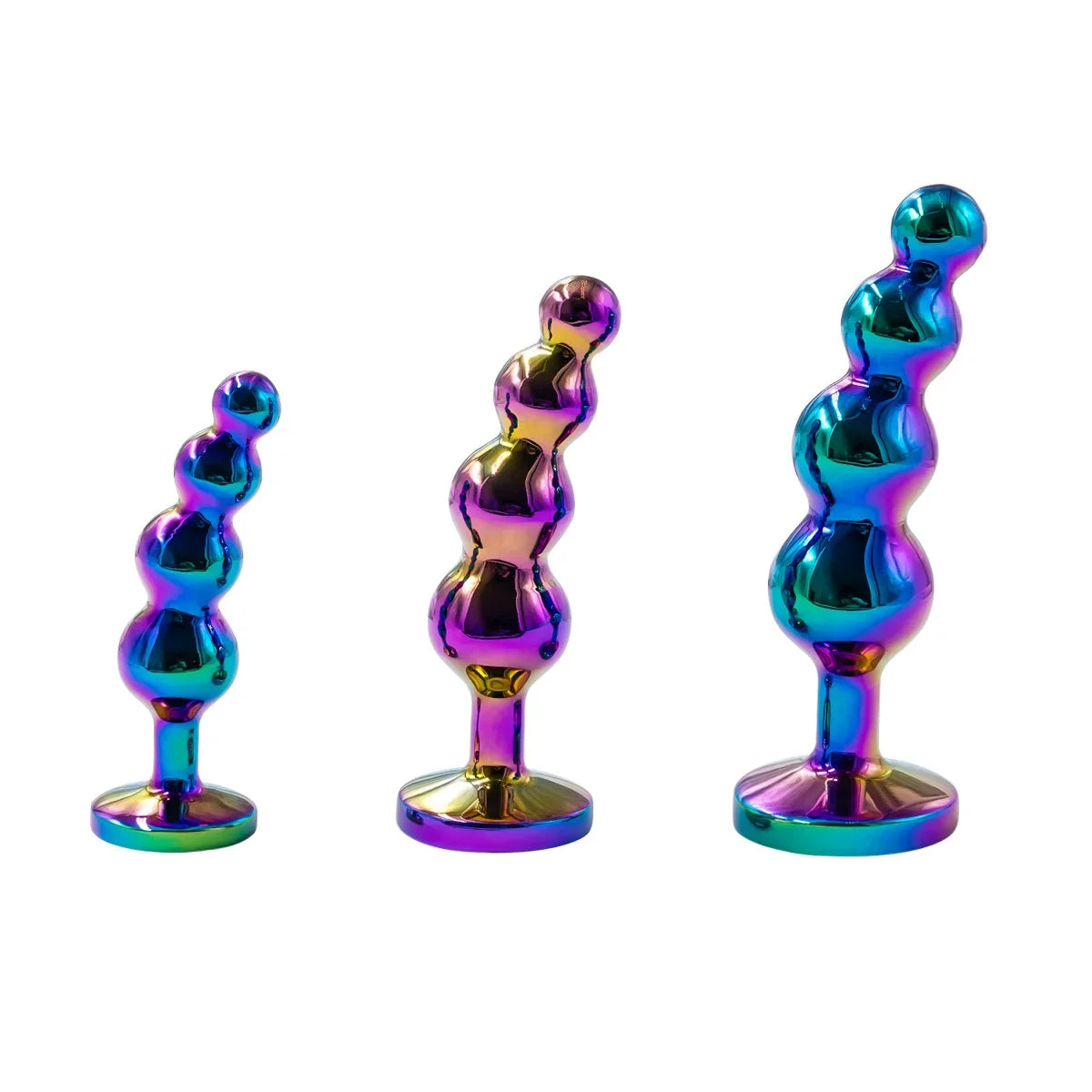 Metal Anal Plug Prostate Massager Anal Beads Butt Plug Metal Dildo G-spot Stimulating Sex Toys for Men and Women But Plug