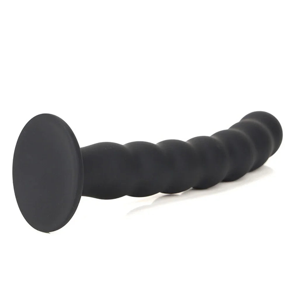 Anal Plug Prostate Massager Sex Products Vaginal Stimulator With Strong Sucker Silicone Bead Dildo Sex Toys for Man and Woman