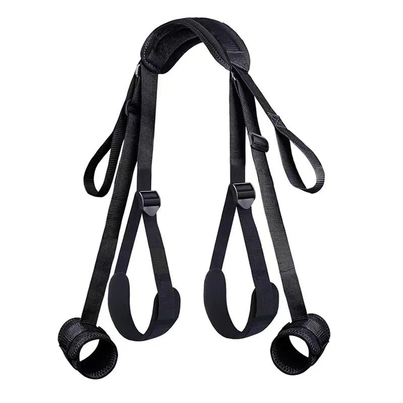 Restraint Erotica Binding Sex Forced Split Leg Straps Neck Wrist Bdsm Bondage Set Sex Toys For Woman Couples Product No Vibrator