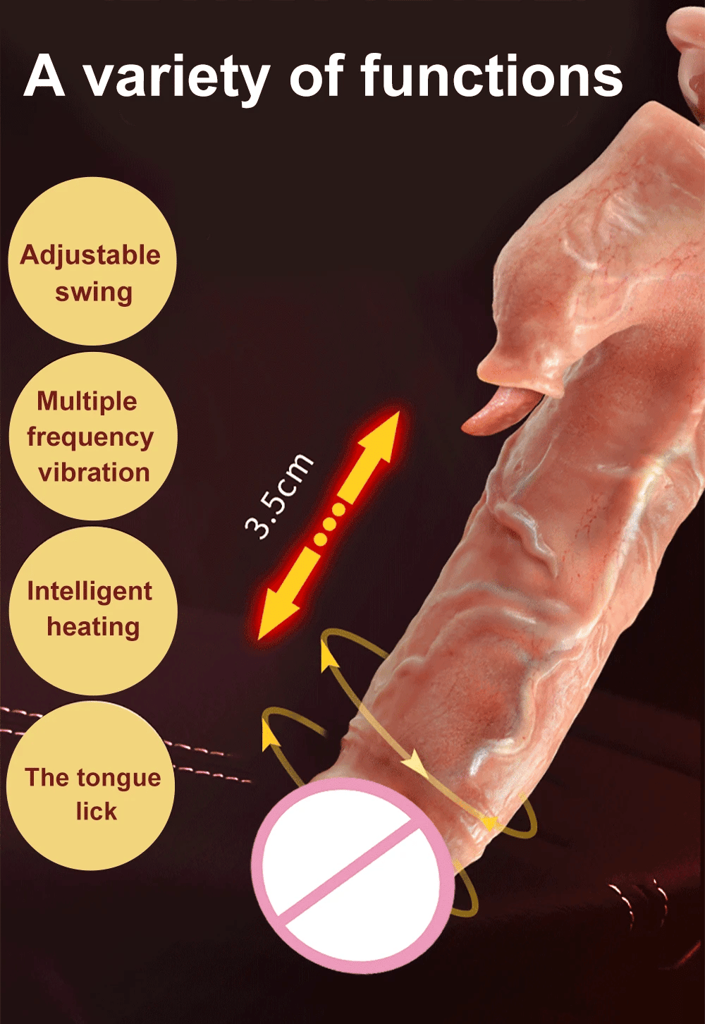 Male Penis Realistic Dildo Rotating Vibrating Man Cock Thrusting Sexy Shopping Penis Vibrator Adult Erotic Sexy Toy for Women