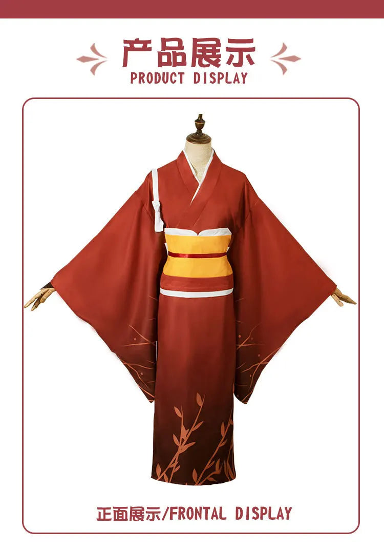 Izumi Kyouka Cosplay Costume Izumi Kyouka Kimono Anime Izumi Kyouka Full Set for  Halloween Party Outfit for Women Girls